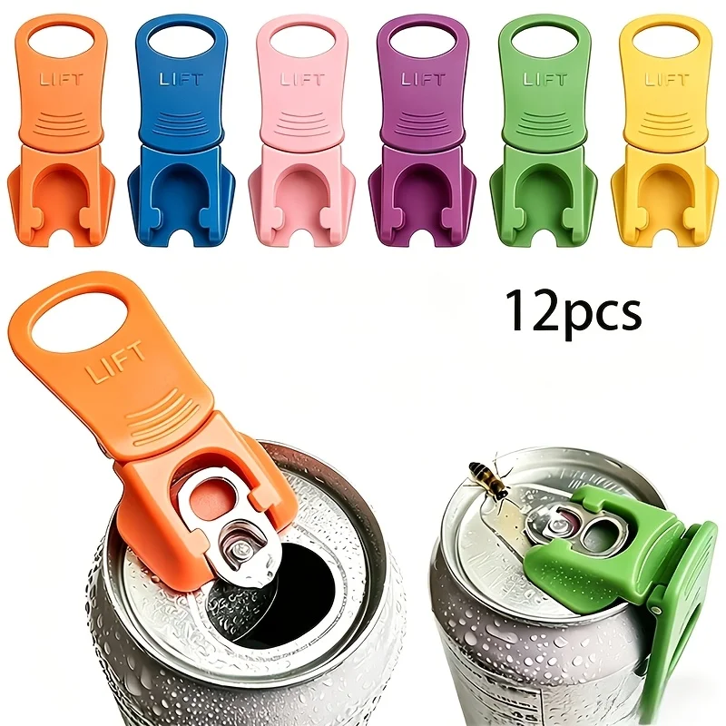 Collapsible Bottle Opener Set Soda Can Opener Single-Handed Easy Open with Drink Protector Reusable Colorful Complete Se