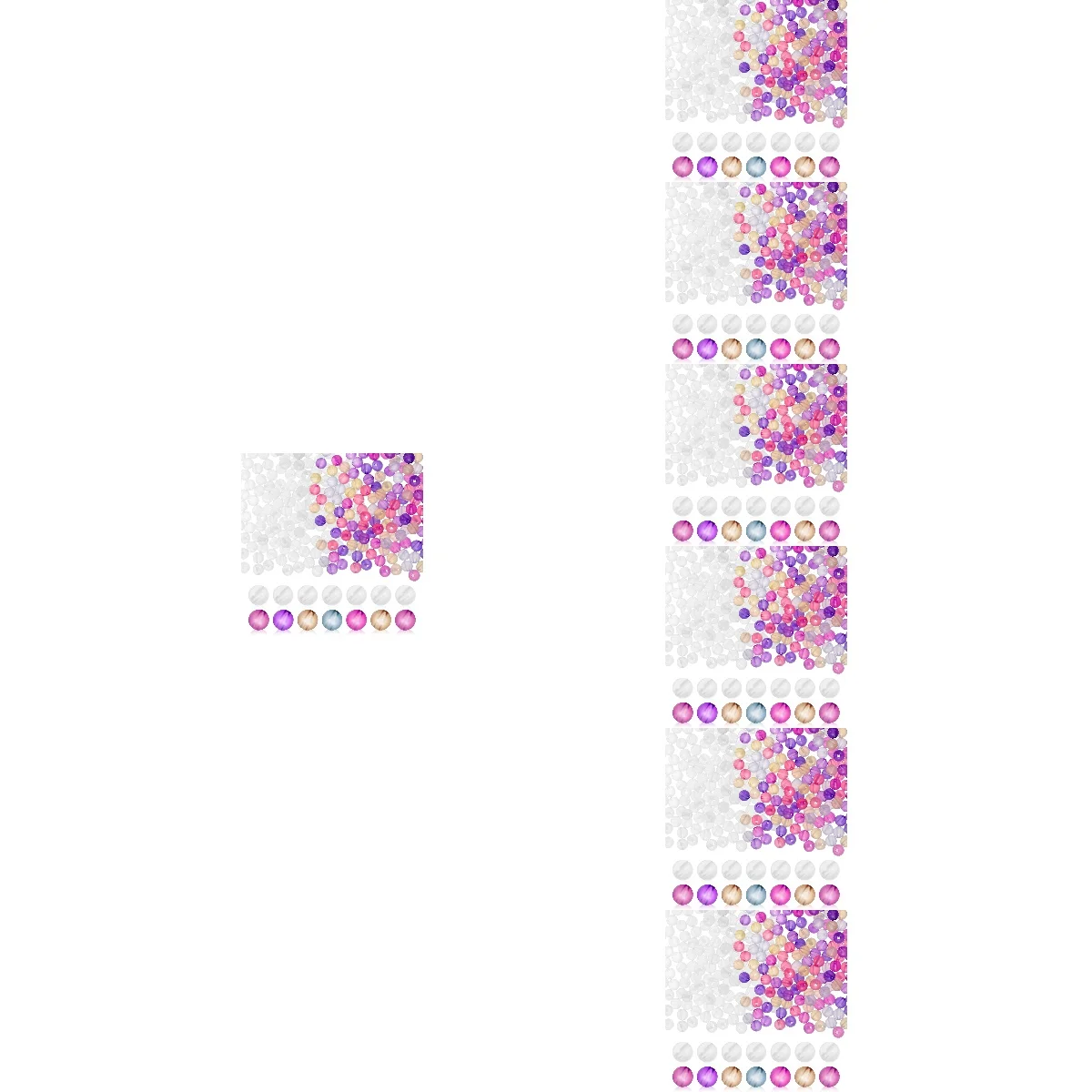 

7pcs 7 Count Solar Beads Plastic Uv Sensitive for Crafts Spacer Changing Color Light Colors