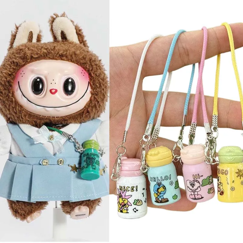 Doll Accessories Dollhouse Mini Kettle Water Cup Thermos Cup Labubu OB1 Learning Scene Accessories for Doll Decoration