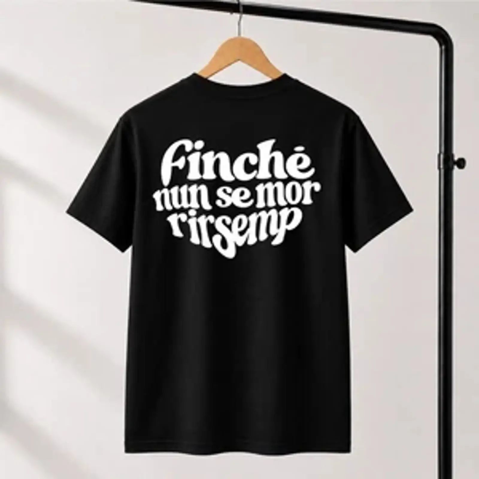 Camiseta Geolier Finchè Nun Se Mor Rir Semp, estilo vintage, con efecto lavado, para concierto, Roma, Messina, Nápoles, ropa de diseñador elegante, unisex, para hombre