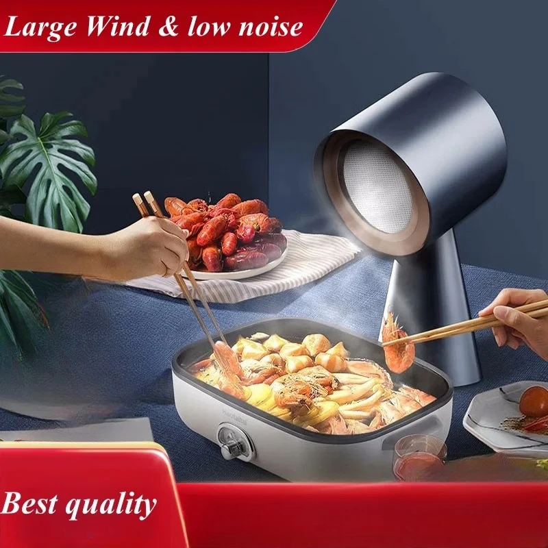 Household Kitchen USB Charging Large Wind Small Noise Portable Desktop Mini Range Hood