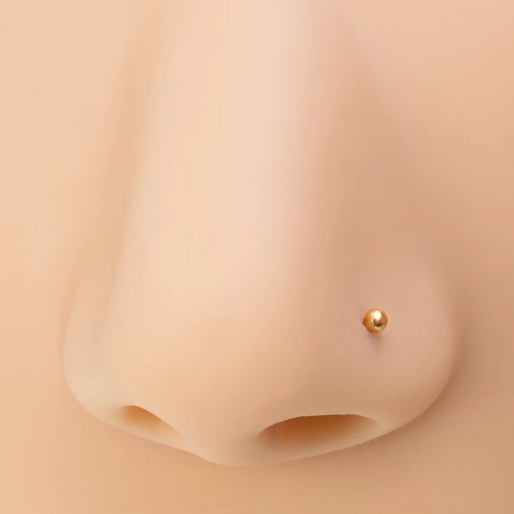 5 Stück Nasenringe für Frauen 20G Schraube Nasenstecker Herz Mond Stern Kugel Edelstahl Nasenloch Piercing Septum Knorpel Schmuck – Detail 23