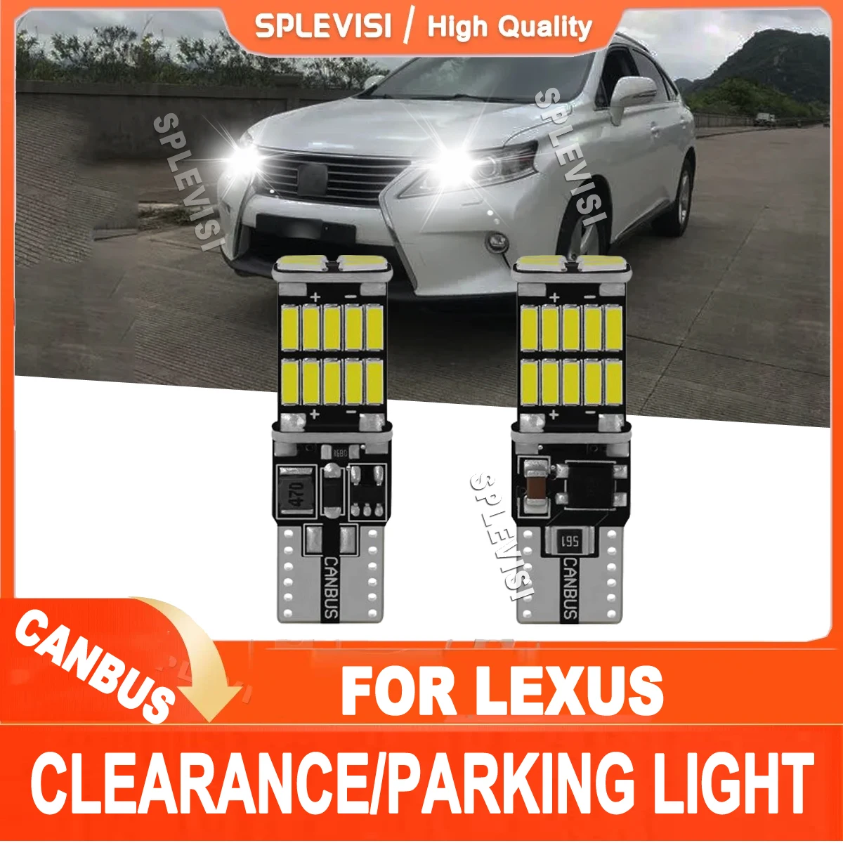 

LED Clearance Lamp Light Bulb W5W T10 White For Lexus SC430 ES300 330 350 IS200 250 300 350 LS430 460 GX460 470 RX300 330 350