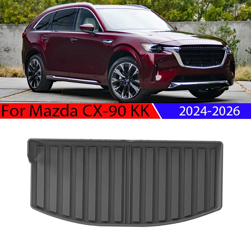 

Автомобильный коврик в багажник для Mazda CX 90, аксессуары CX90 KK 2024 2025 2026, материал TPE, задний багажник, задние накладки на багажник, авто грузовой вкладыш