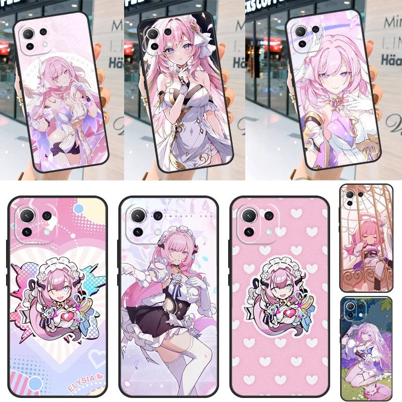 Elysia Honkai impact Funda For POCO F5 X3 X4 X5 Pro M4 F4 GT C40 F3 Case For Xiaomi 13 Lite 12 11T 12T Pro 12X