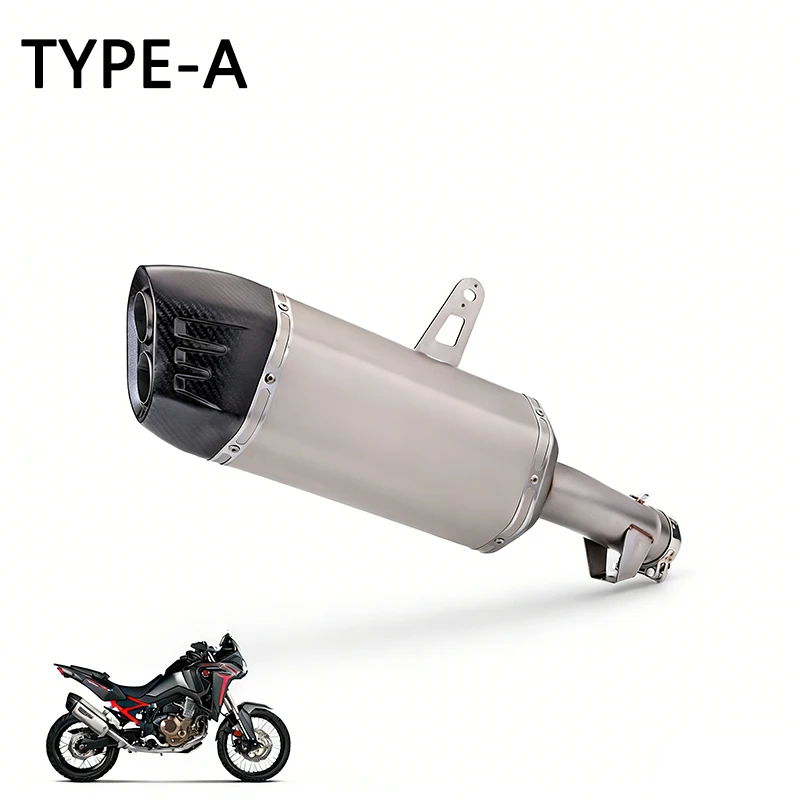 escape moto Motorcycle Exhaust Stainless Front Mid Link Pipe Original Interface Off Road Moto For CRF1100L CRF1100 Africa Twin