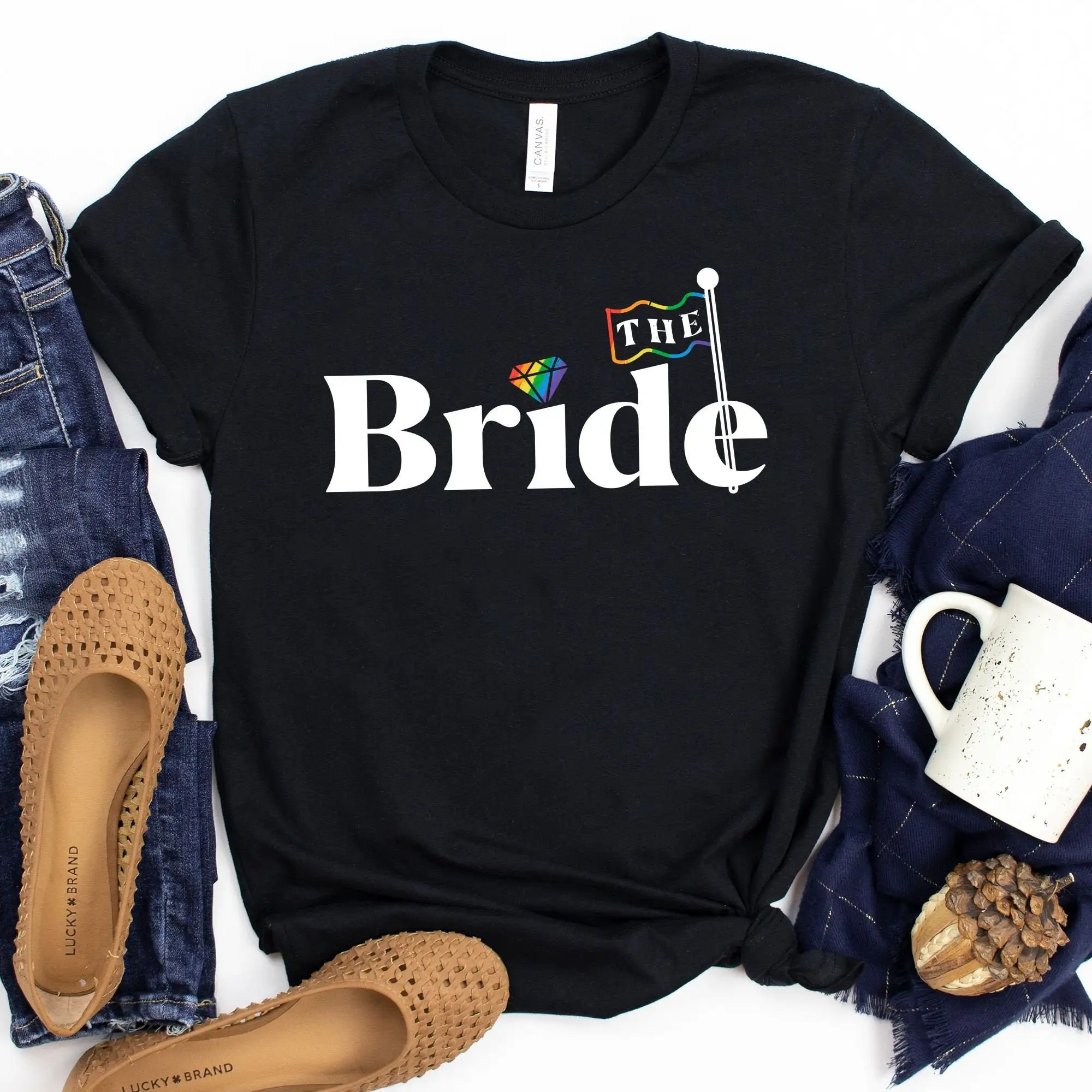 

Футболка невесты, свадебная вечеринка, лесбийский девичник, чтобы быть такой же секса