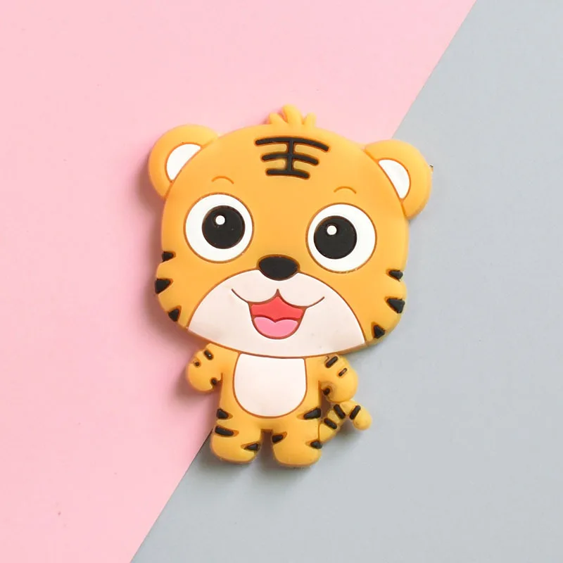 Imán de refrigerador de PVC de dibujos animados creativos, 11 piezas, signos del zodiaco chino, juguetes magnéticos, recuerdo para niños pequeños,