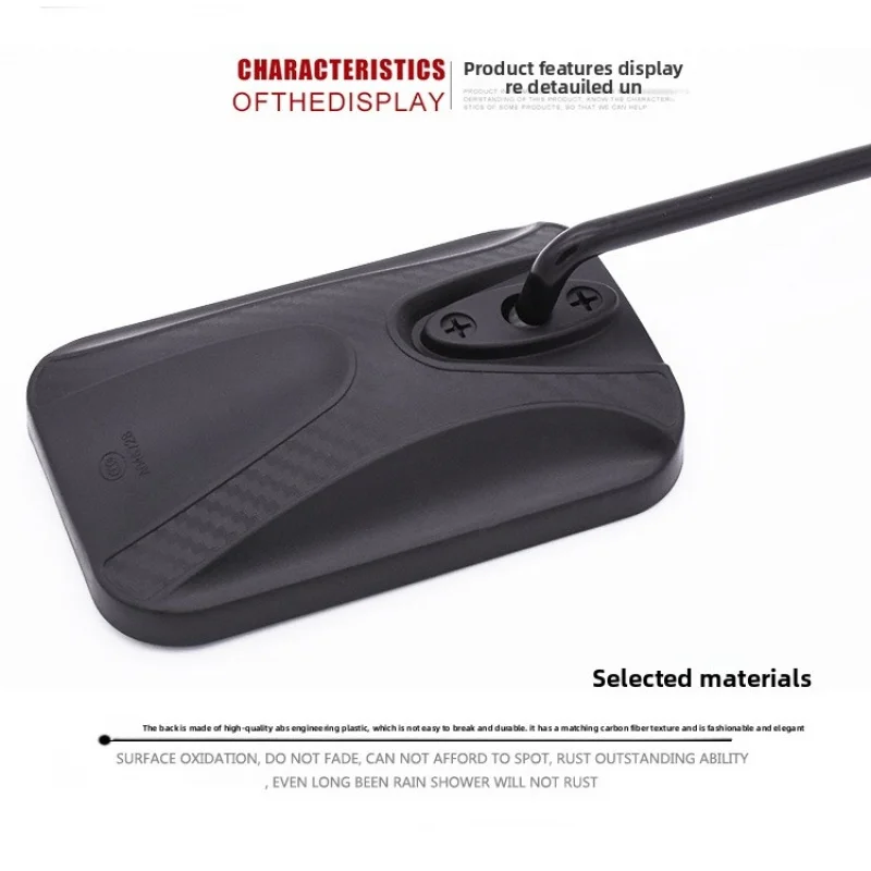 High-definition rearview mirror for electric tricycles, large-angle reflective mirror for motorcycles, 10MM universal type