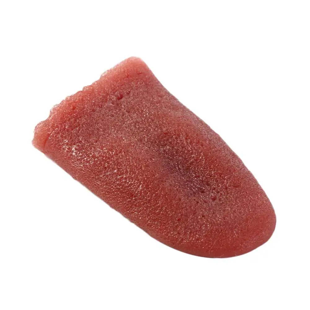 3PCS Halloween Horrible Tongue Simulation Harmless Magic Tongue Realistic Frightened Stretchable Tongue Jokes