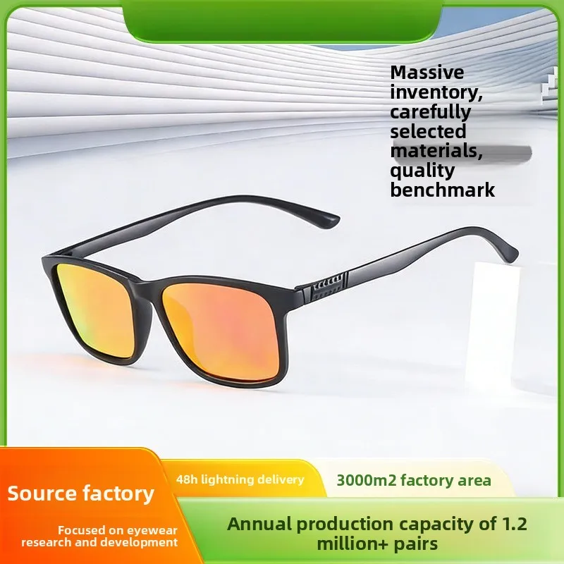 

New Style Iridescent Coating Polarized Sunglasses Night Vision for Driving Fishing Anti-Glare UV Protection Driver Eyewear