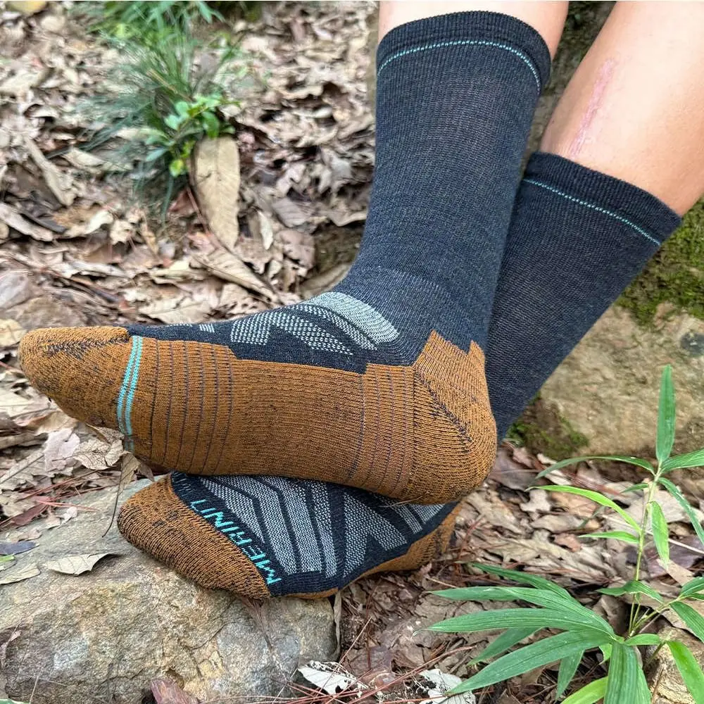 

Модные пушистые носки из мериносовой шерсти, утолщенные, дышащие, мужские, теплые, с защитой от запаха, термоноски для альпинизма, для мужчин и женщин