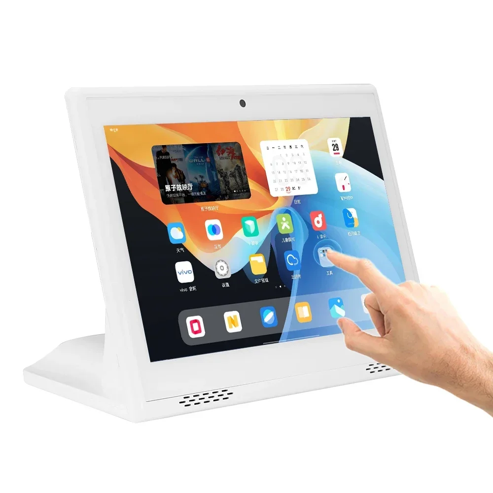 New Desktop L Type Digital Signage 10.1 Inch Capacitive Touch Screen RK3188 Android POS Tablet PC RJ45