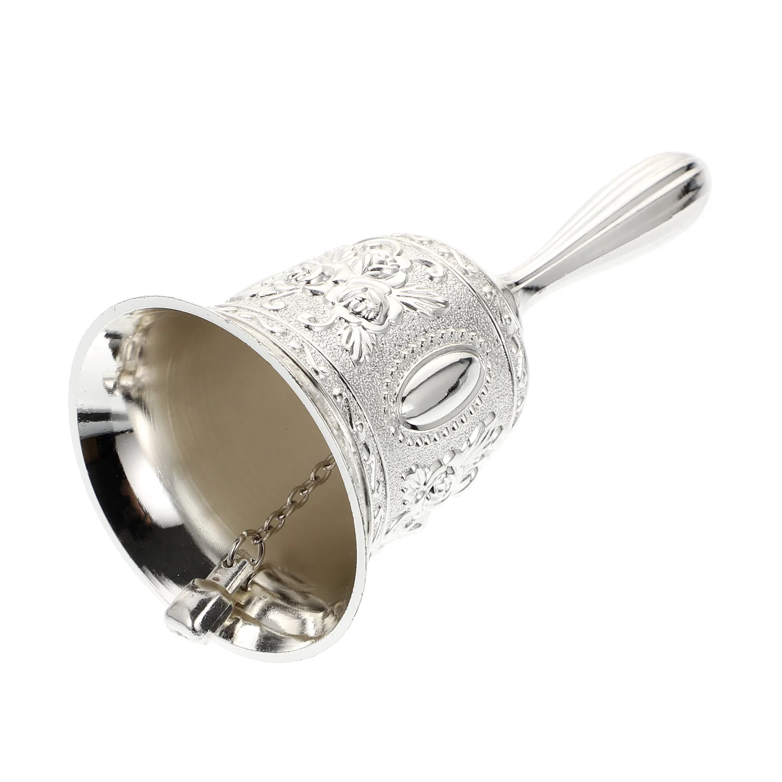 

1Pcs Hand Bell Premium Zinc Alloy Vintage Style Loud Clear Ring for Service Wake Up Training Pet Customer Alert Bell