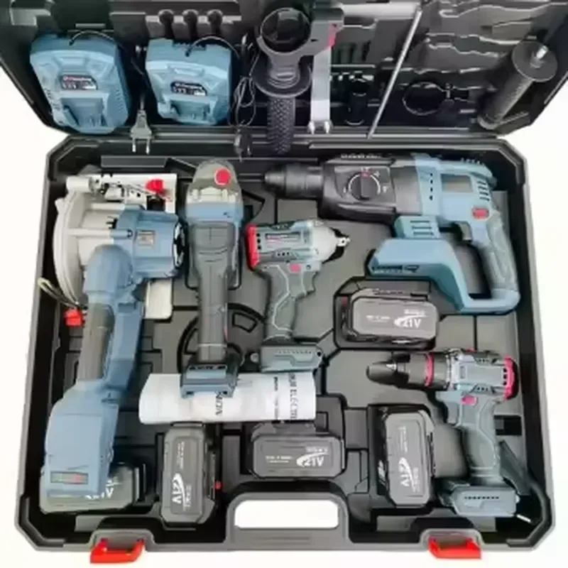 Versatile 5 in 1 Cordless Electric Drill Set with Lithium Battery for DIY Woodworking and Repair Jobs