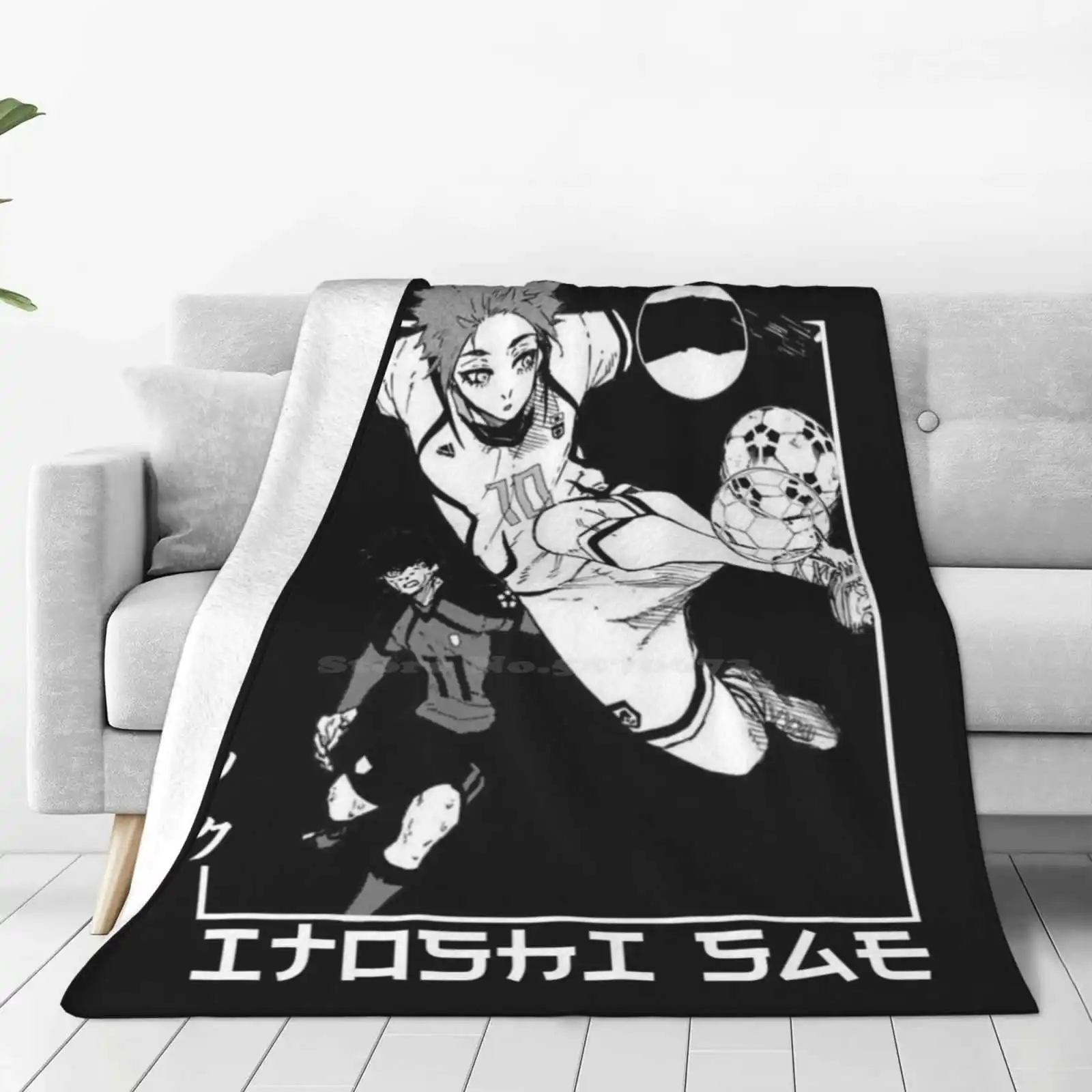 Itoshi Sae - Blue Lock In Japanese Hot Sale Printing High Qiality Warm Flannel Blanket Sae Itoshi Itoshi Sae Blue Lock Anime