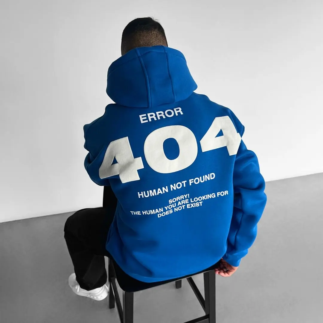

New Autumn And Winter Classic 404 Letter 3d Printed Hooded Sweatshirt For Men And Women Loose Casual Sweatshirt TopTrendy Brand
