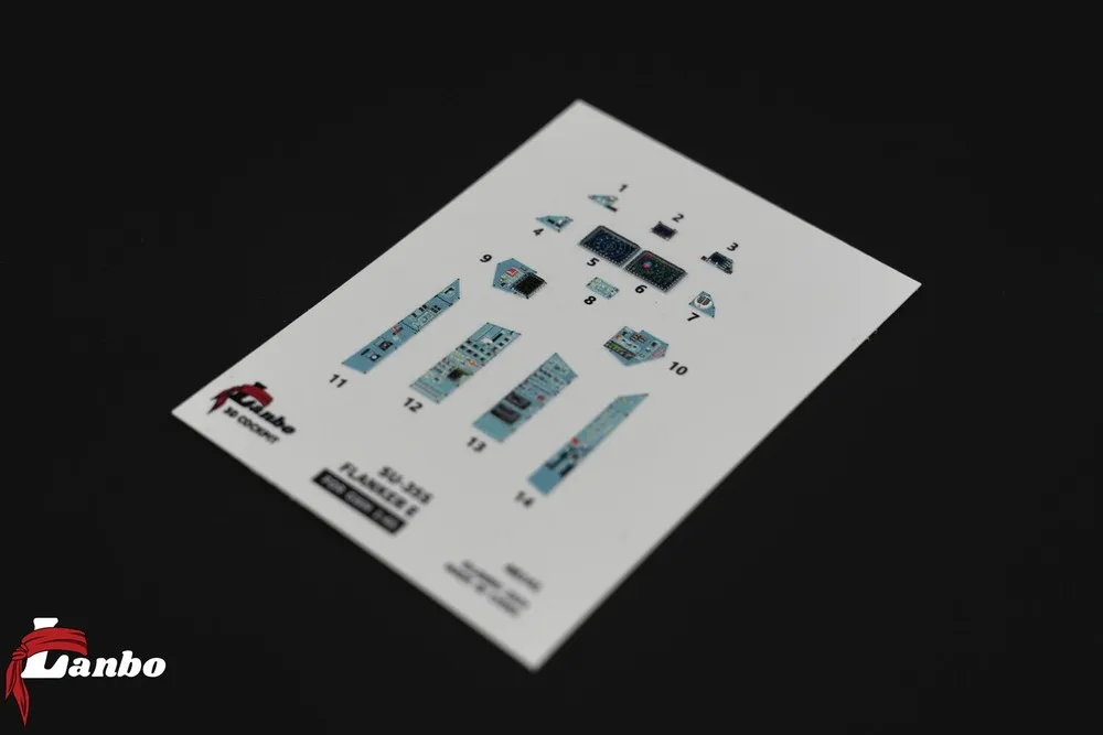 

Lanbo Model 48141 3D Printed Cockpit SU-35S FLANKER-E FOR GWH 1:48
