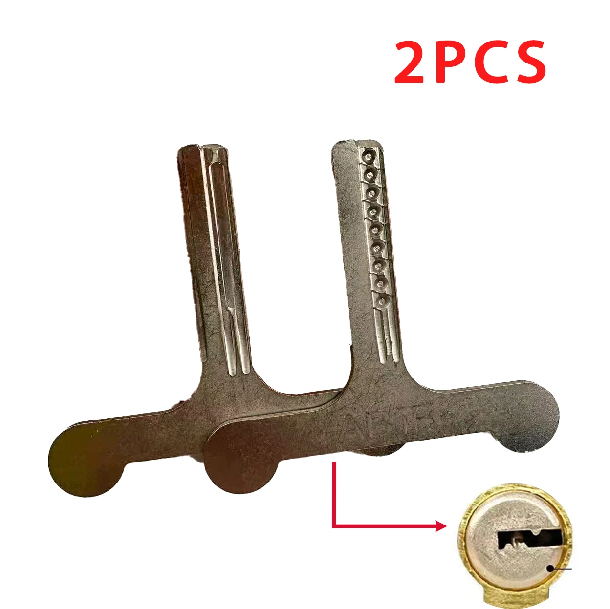 Tin Foil Tool AB lock locksmiths tools Hit for The Key with 100pcs Tin Foil Tools With AB Single Row Positive Slot Power Key