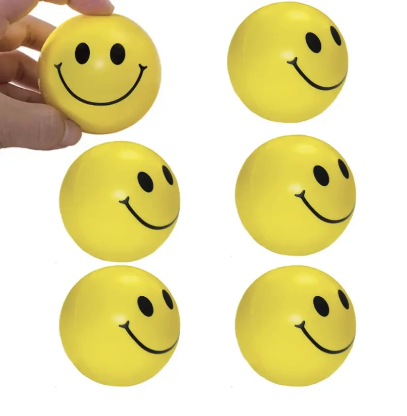 12 sztuk wyciskanie buźki PU zabawna pianka wyraz miękka piłka zabawka gąbka piłka ciśnieniowa dziecięca zabawka sportowa dla dorosłych piłka