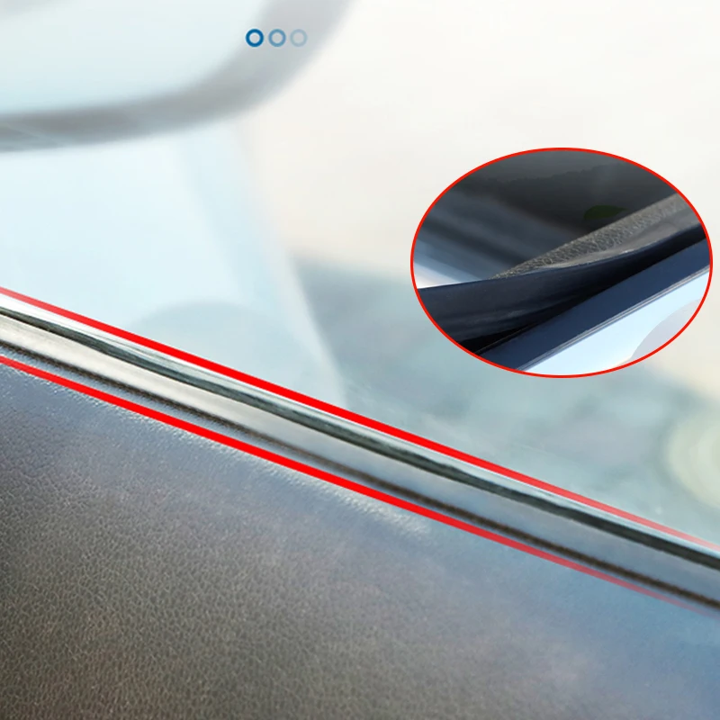 1/2/4m Car Window Filler Seal Strip Auto Rubber Side V Shape Sealing Strips Noise Insulation For Car Window Lift Accessories