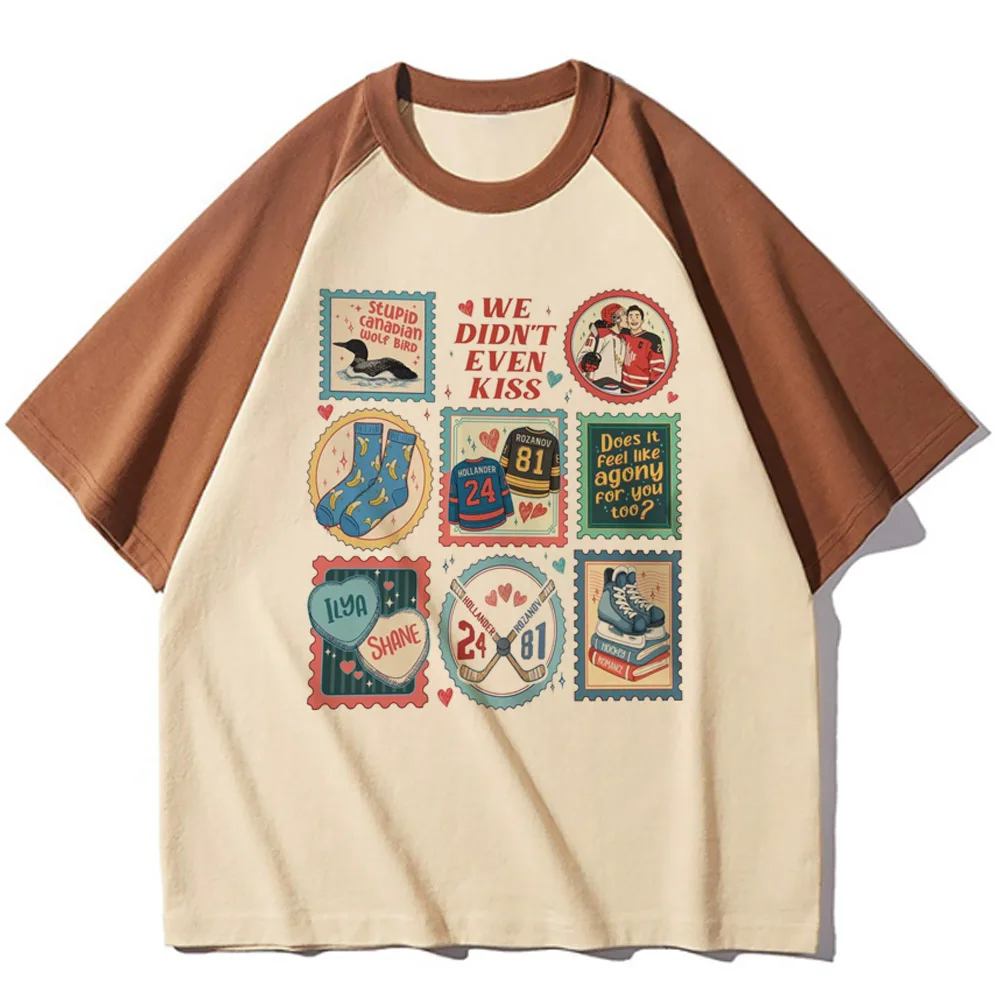 Men Women Shane Hollander‌ T-Shirt Y2k Hip Hop Tees Tops Streetwear Hot TV Heated Rivalry Print Short Sleeve T Shirt Clothes