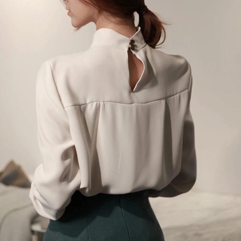 Womens Tops And Blouses Long Sleeve Chiffon Blouse Shirt Fashion 2024 Women Blouse Office Shirt Women Tops Blusas Clothes A518