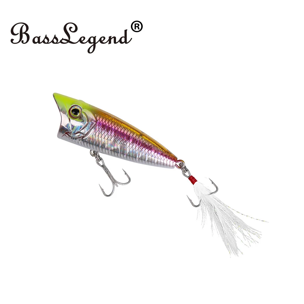 BassLegend Artificial Fishing Lure Topwater Walker Surface Popper Walk The Dog WTD Pop Wobbler Louder Bass Pike Zander Lure 60F