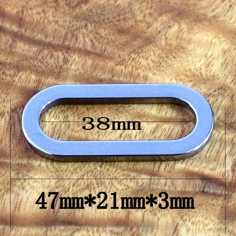 1 Piece Stainless Steel D Ring Oval Ring Metal Clasp Buckle for Leathercraft Bag Parts Purse Backpack Pet Collar Accessories