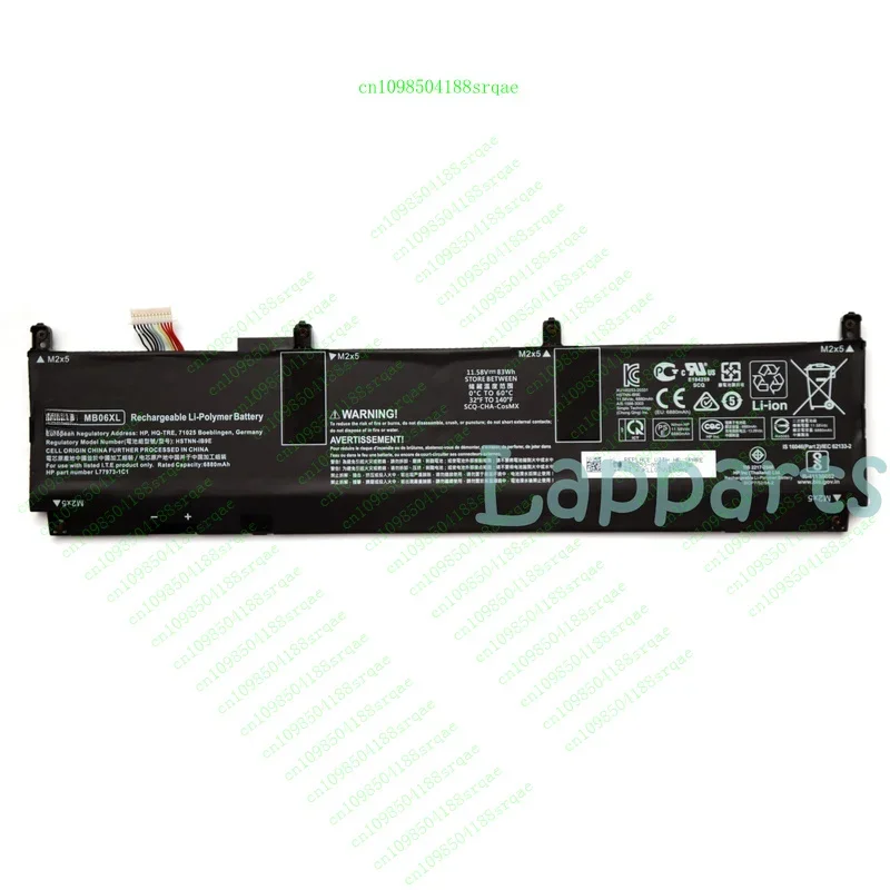 

MB06XL NEW Original Battery For HP ZBook Studio 15 G7/G8 HSTNN-IB9E L78553-005"% Test"