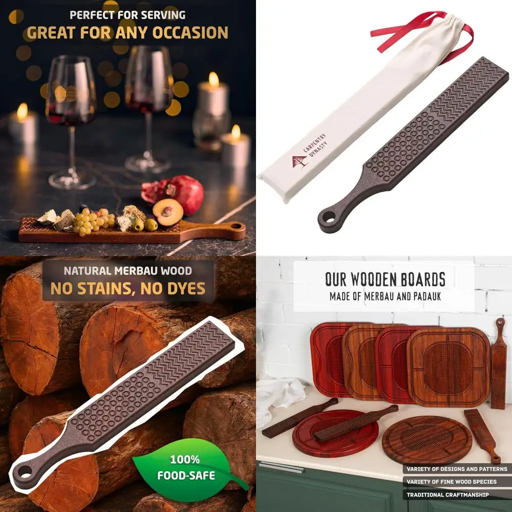 

Доска для макарон из дерева Merbau ручной работы с узором масла — экзотические гвинки из твердой древесины, Cavatelli, Garganelli Maker