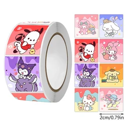 500pcs/ Roll Paste Decorative Hand Account Stickers Sealing Tape Expression Cute Cartoon