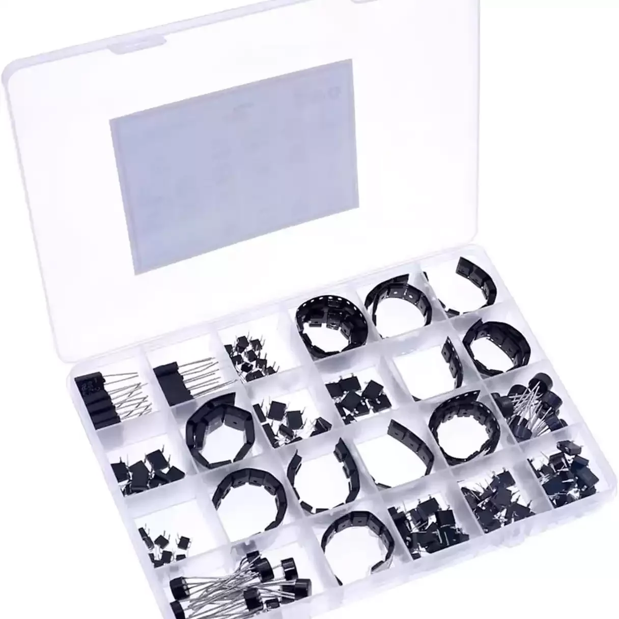 280Pcs 23 Types Bridge Rectifier Assortment Kit SMD DIP MB6S DB107 ABS10 2W06 MB8F Diode for Electronic Repair Circuit DIY