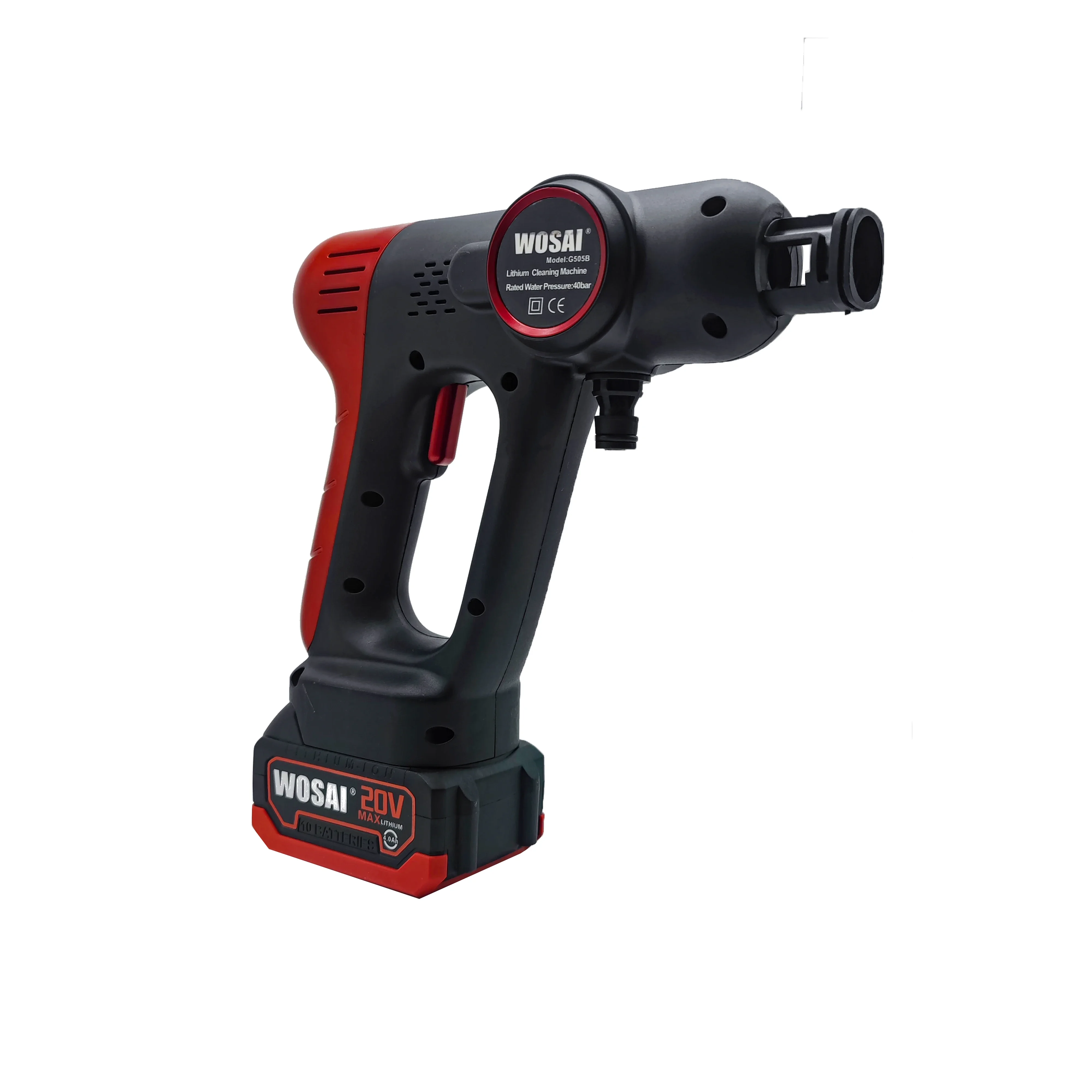 WOSAI Cordless Car Wash Por High Pressure Washer 20 7L/min 40Bar