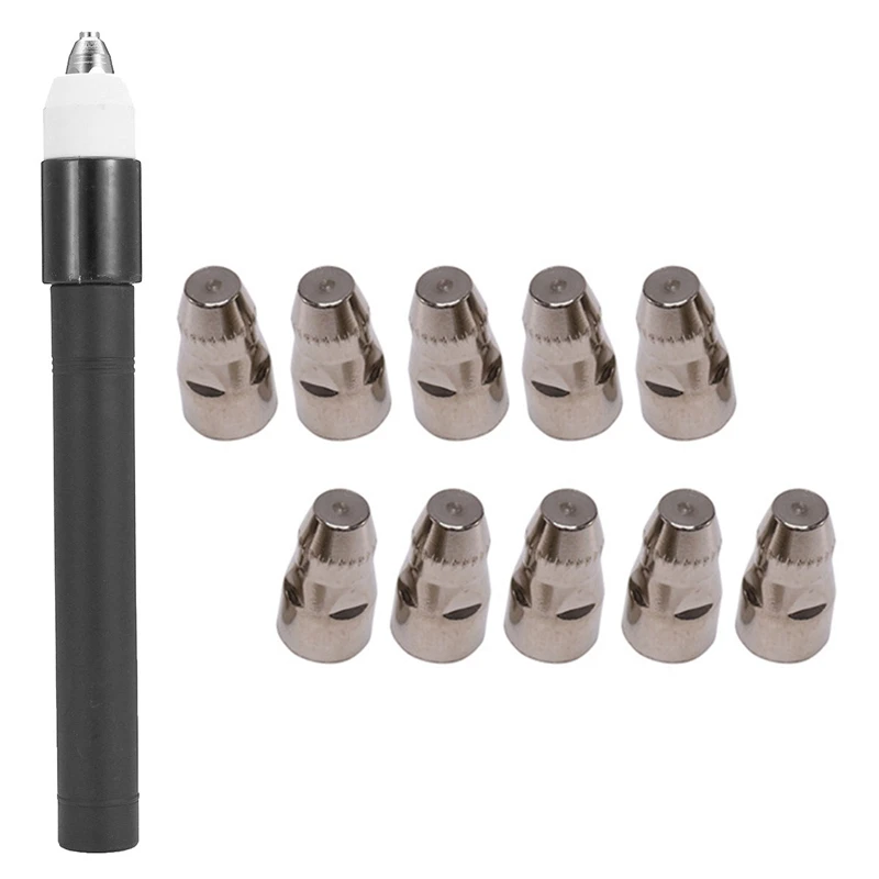 

1 Pcs P80 Plasma Machine Cutting Cutter Torch Head Body & 1 Set P80 Air Plasma Nozzle 1.1Mm Plasma Cutting Machine Torch