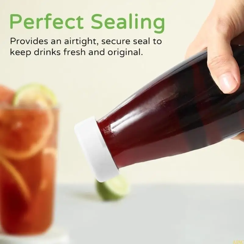 A0NC 6pieces Силиконовый молочный молочный крышка для бутылочных покрытий многоразовый крышка бутылочных покрытий пищевой для и