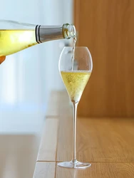 High Quality Lead-free Crystal Glass Champagne Glasses Tall Sparkling Wine Glasses Cocktail High-grade Color Box Packaging