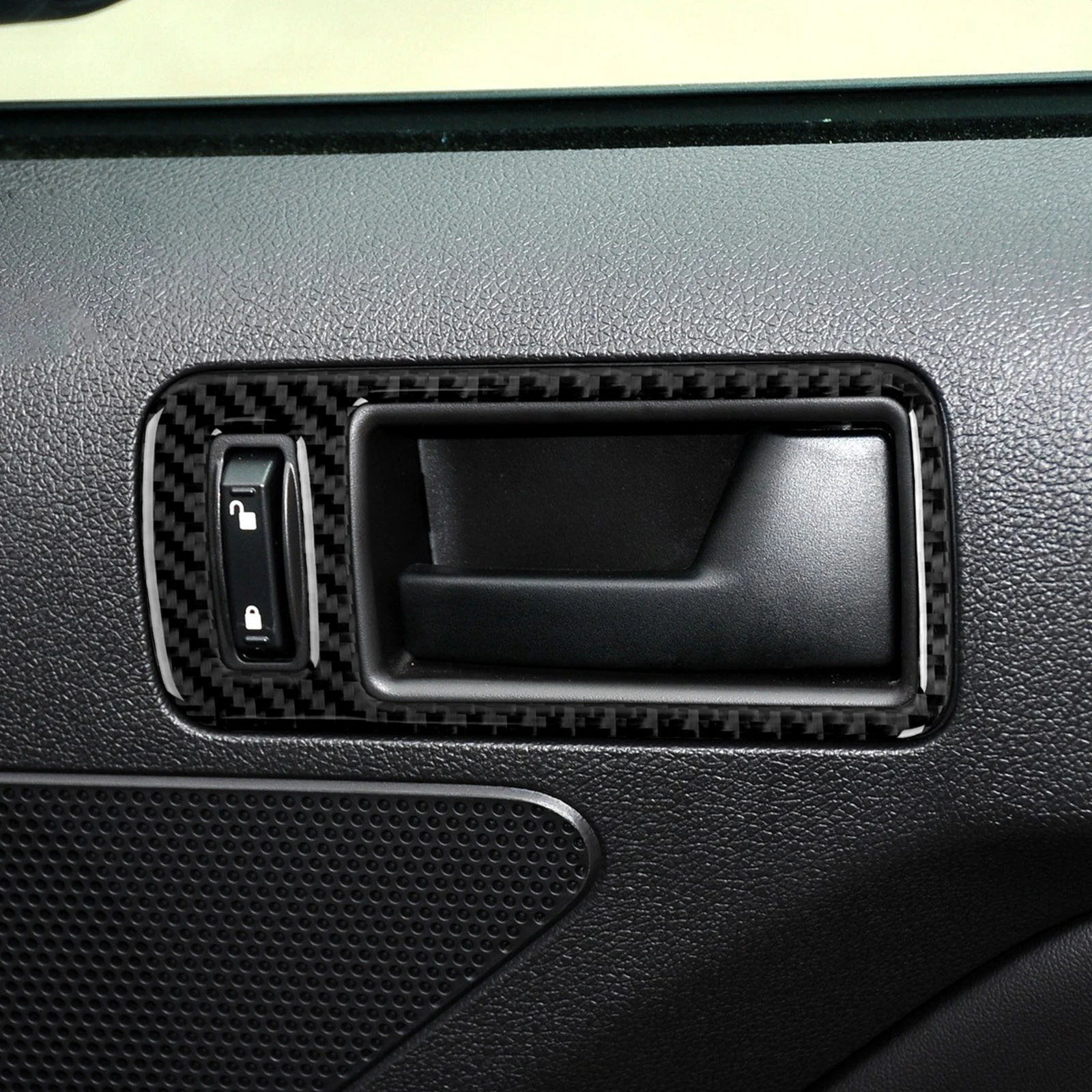 For Ford Mustang GT Shelby (2010-2014) Carbon Fiber Interior Sticker Car Inner Door Bowl Panel Trim Accessories view 5
