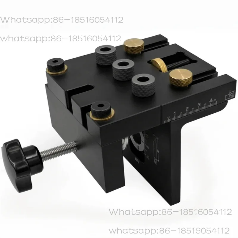 Woodworking Three-In-One Locator Round Dowel Woodworking Tools Furniture Punching Locator