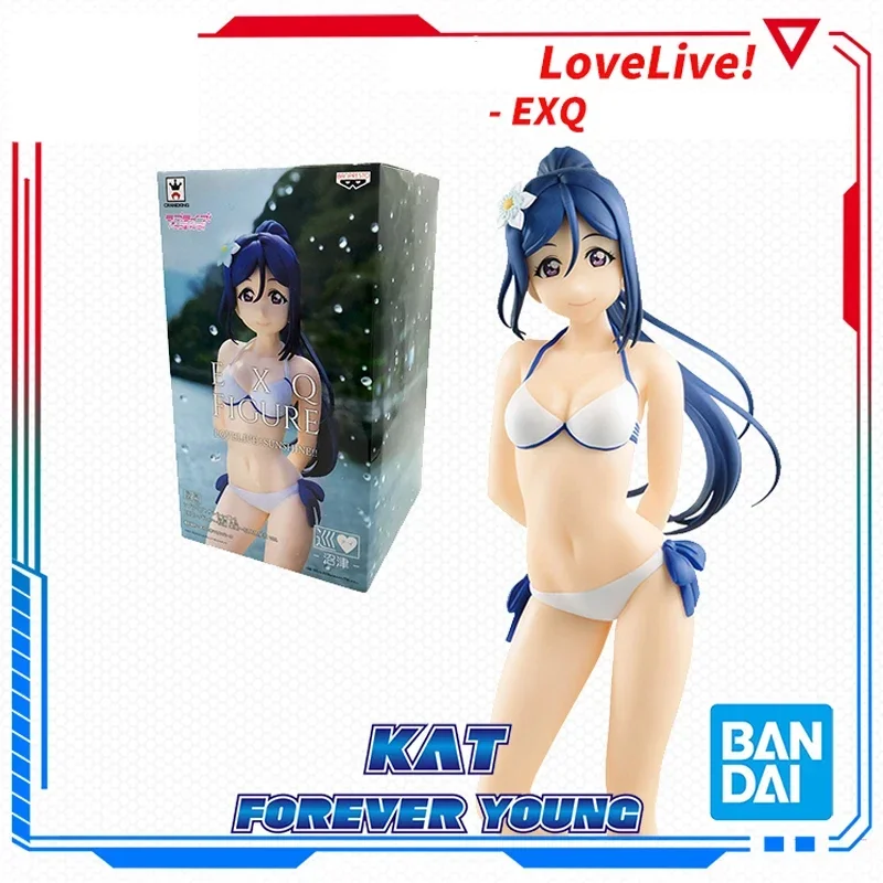 Bandai Original EXQ LOVE LIVE Kanan Matsuura Swimsuit Action Figure Model Desktop Ornament