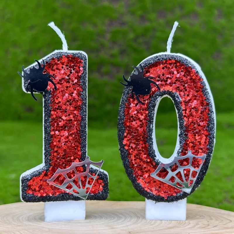 Kreative digitale Geburtstagskerze Kuchen Partydekoration Geburtstag handgemachte DIY Kerze 0-9