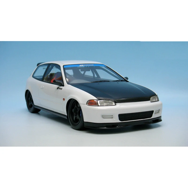 Limited TW Resin 1/18 Honda Civic 5th Generation EG6 1993 White Car Model Adult Classic Collection Static Display Boy Toys