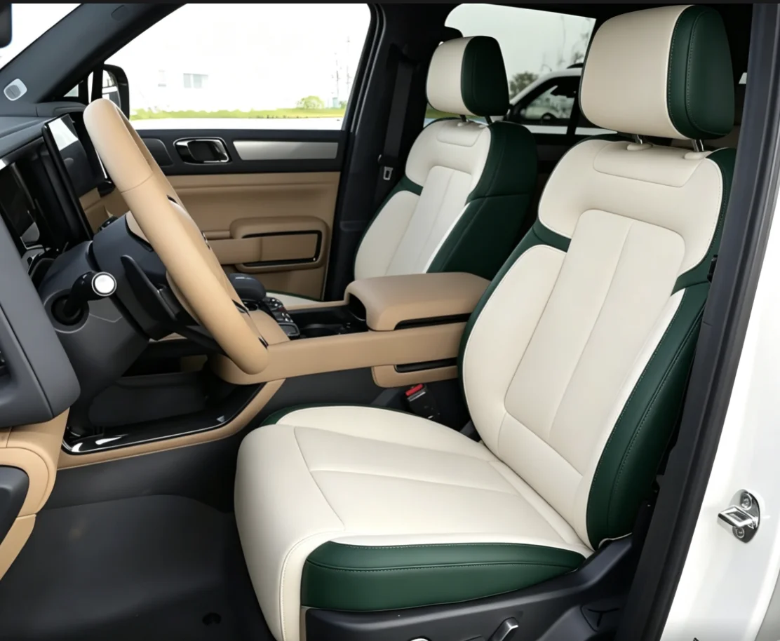 Für BYD Leopard 5 2025 2026 Maßgefertigte Autositzbezüge Luxuriöses Nappaleder 100% Passgenau Innenraum-Zubehör 360 ° Vollständige Abdeckung – Detail 4