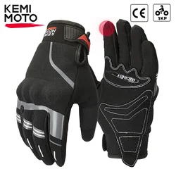 KEMIMOTO CE 1KP guantes de verano para motocicleta guantes de montar nudillos duros guantes de Moto con pantalla táctil para moto de cross Motocross ATV UTV