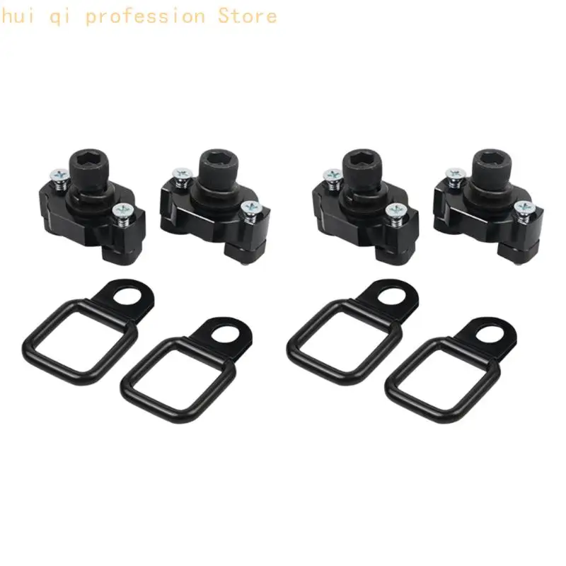 2/4 Pcs No-Drill UTV Tie-Down Point Suitable for Straps Cargo & Daily Gear H8WE