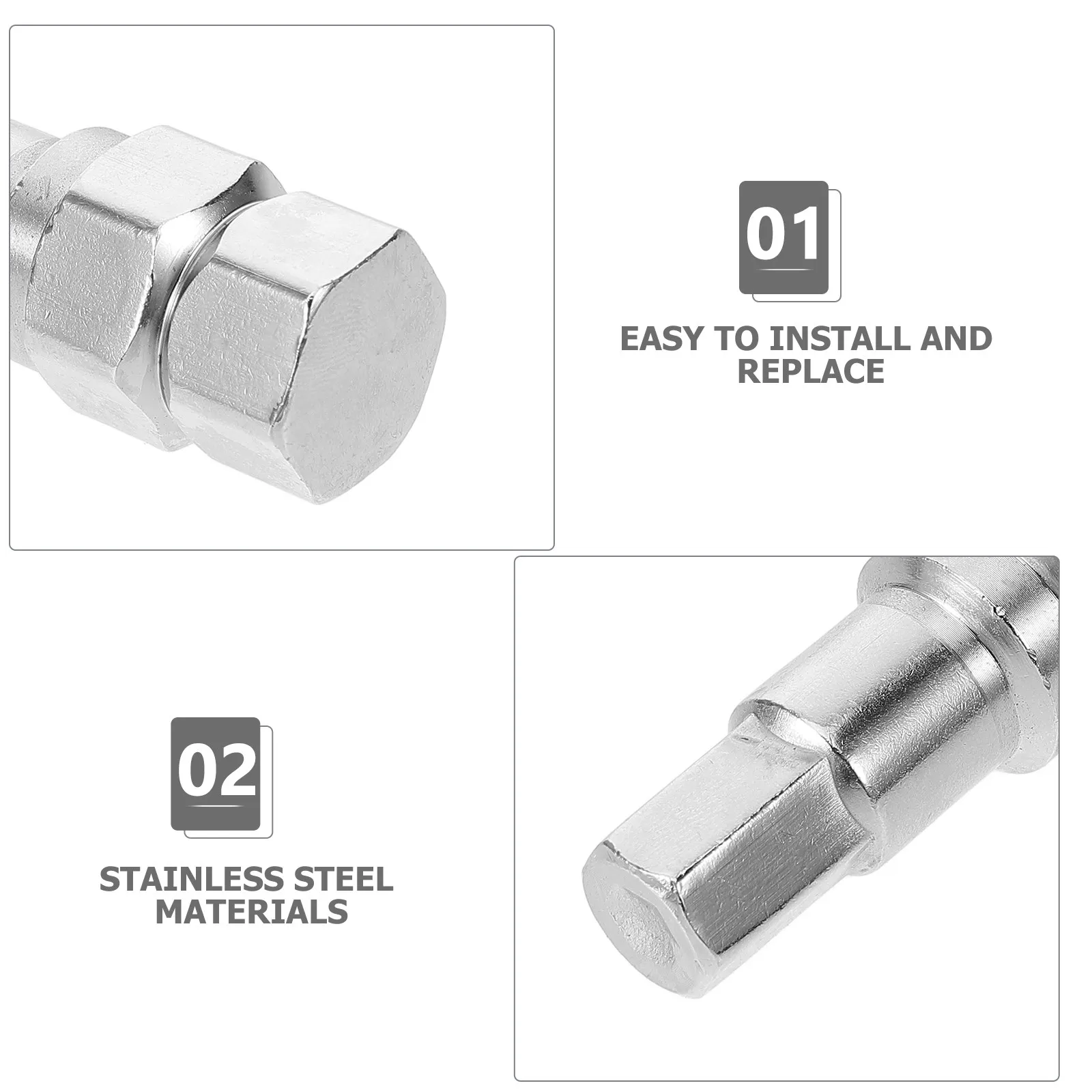 Steel Hex Nut Socket Compact Design for Wheel Hub Nut Removal Impact Socket Auto Repair Impact Sockets Automotive Tool