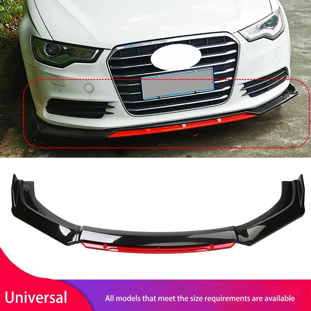 

Universal Car Front Bumper Blade Lip for Audi A4 S4 A6 S6 Wagon Awant B6 B7 B8 Splitter Diffuser Lower Spoiler Body Kit Tuning