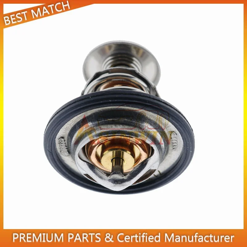 Thermostat 129155-49800 129155-49801 160F 71ºC for Yanmar Skid Steer 4TNE84 4TNE88 3TNE84 3TNE88 4TNV84T