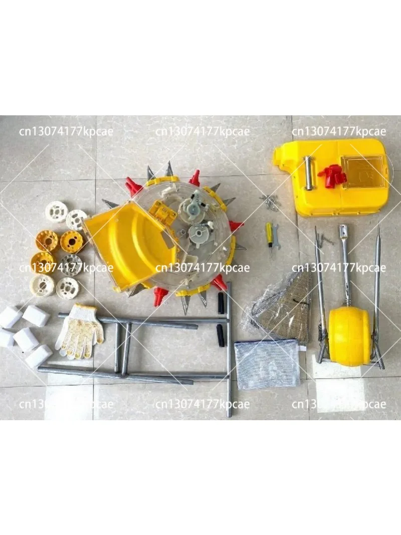 Hand Push Planter Plus Set Portable Planter Bean Corn Peanut Manual Planter Planting Fertilizer Adjustable Gift Tool