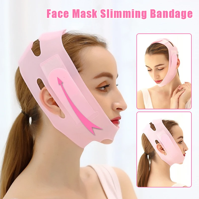 

Face Chin Cheek Lift Up Slimming Mask Ultra-thin Belt Strap Bandage Women Reduce Double Chin Face Massager Skin Care Tools